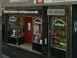 Front of Langton's Antiques in Heeley entrance around the back